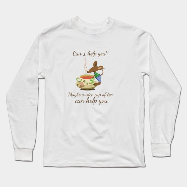 mouse Long Sleeve T-Shirt by Lins-penseeltje